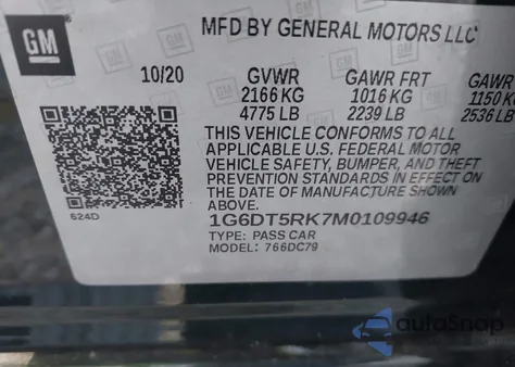 2021 Cadillac Ct5 Premium Luxury from USA, damaged, VIN 1G6DT5RK7M0109946